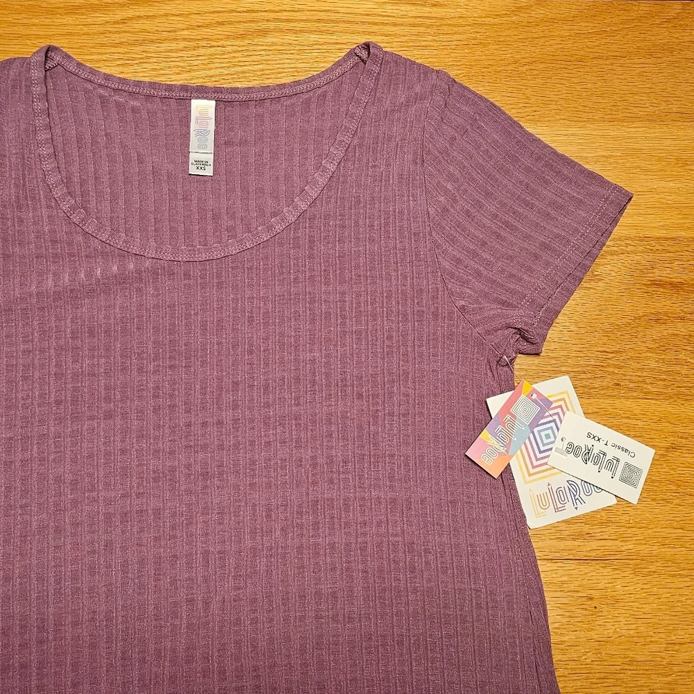 NWT LuLaRoe 2XS S Classic T Mauve Lavender Lilac Top Pretty Gift! - Picture 10 of 16